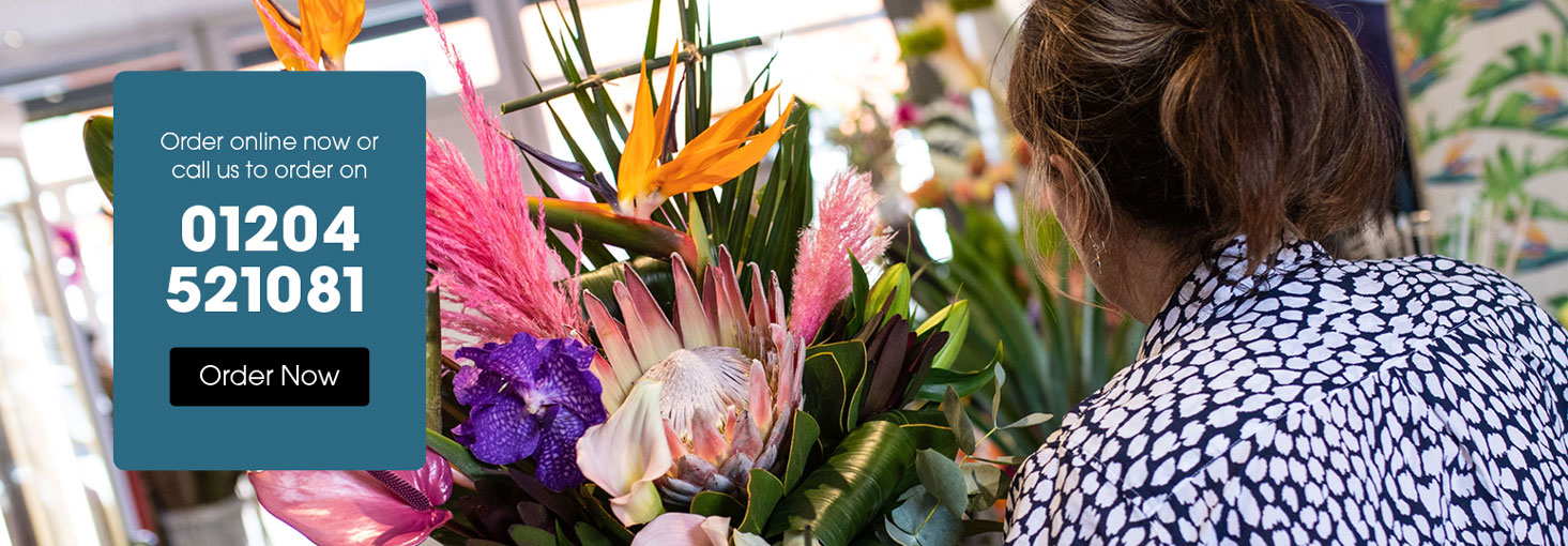 Seasonal bouquets from Octagon Flowers in Bolton offering same-day delivery